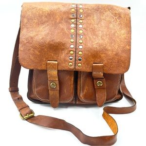 Patricia Nash distressed Italian leather crossbody bag